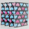 Love Heart Printed Plastic PP / PVC 4X6" Photo Albums with Clear Box